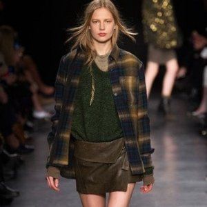 Isabel Marant plaid vintage grunge-inspired shirt, Runway 2014, size Small